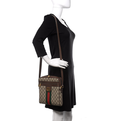 Gucci GG Supreme Monogram Web Small Ophidia Messenger Bag Brown 2 of 11