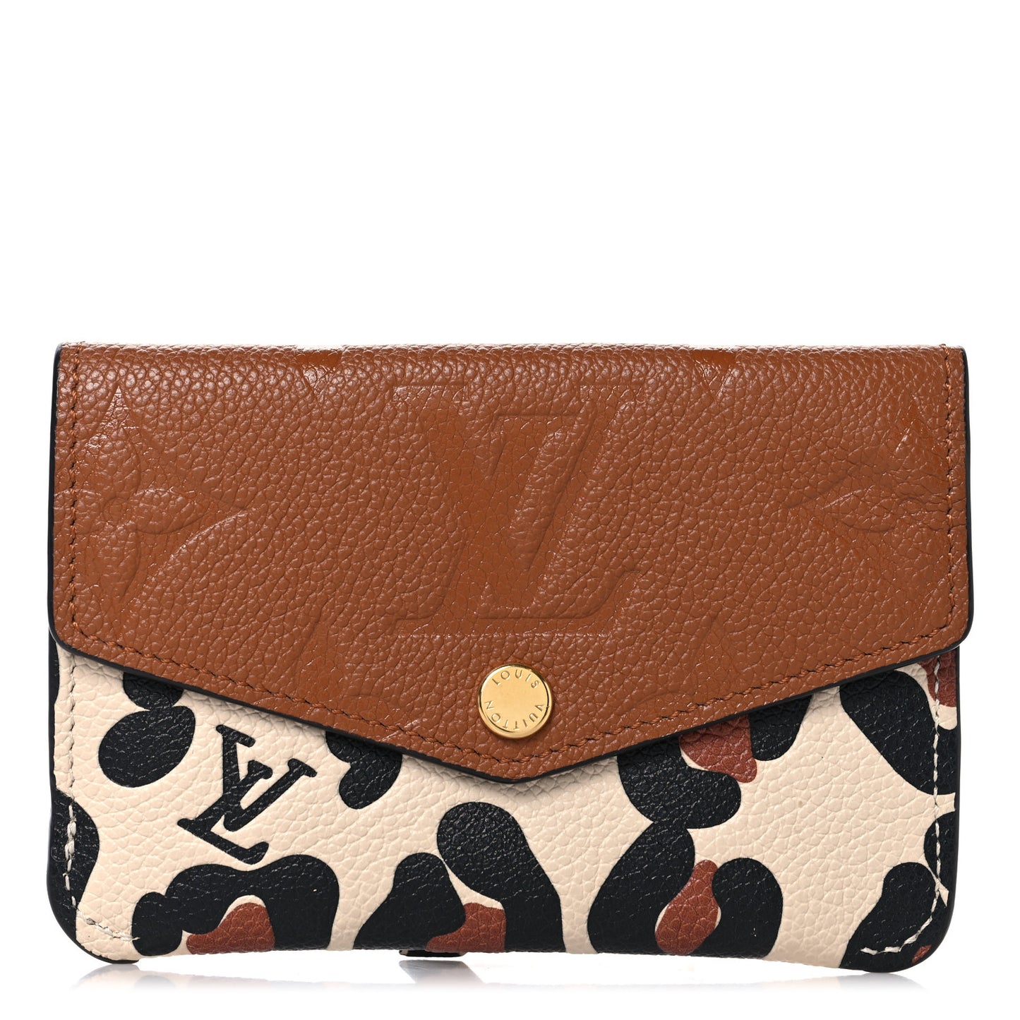 Empreinte Monogram Giant Wild At Heart Key Pouch Caramel