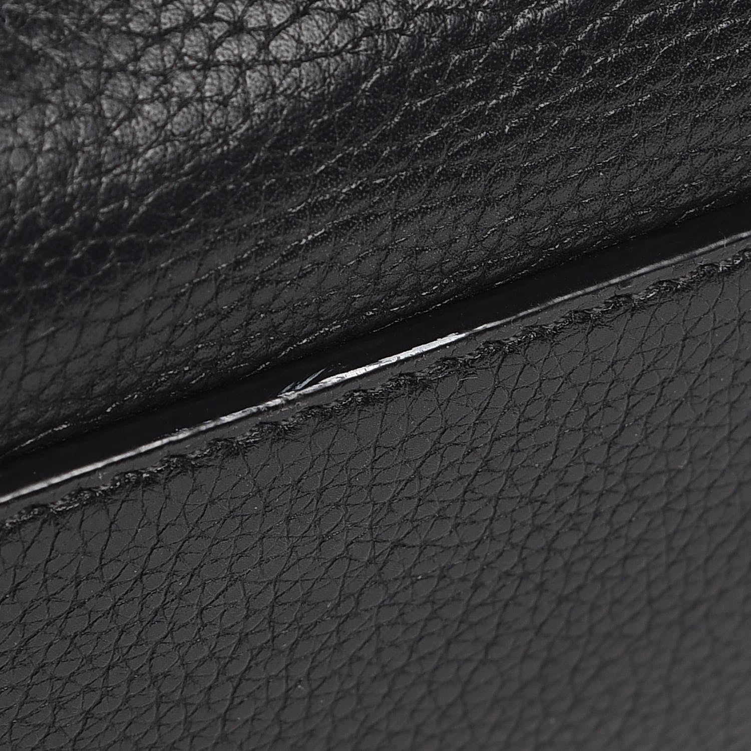 Celine Drummed Calfskin Suede Large Trapeze Black 8 of 8