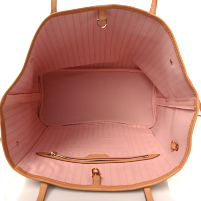 Louis Vuitton Damier Azur Neo Neverfull MM Rose Ballerine 6 of 7