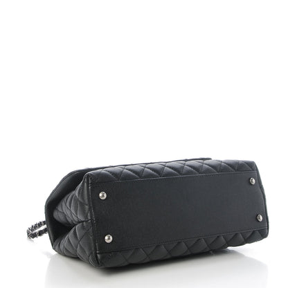 Chanel Caviar Lizard Quilted Small Coco Handle Flap Black 5 of 8