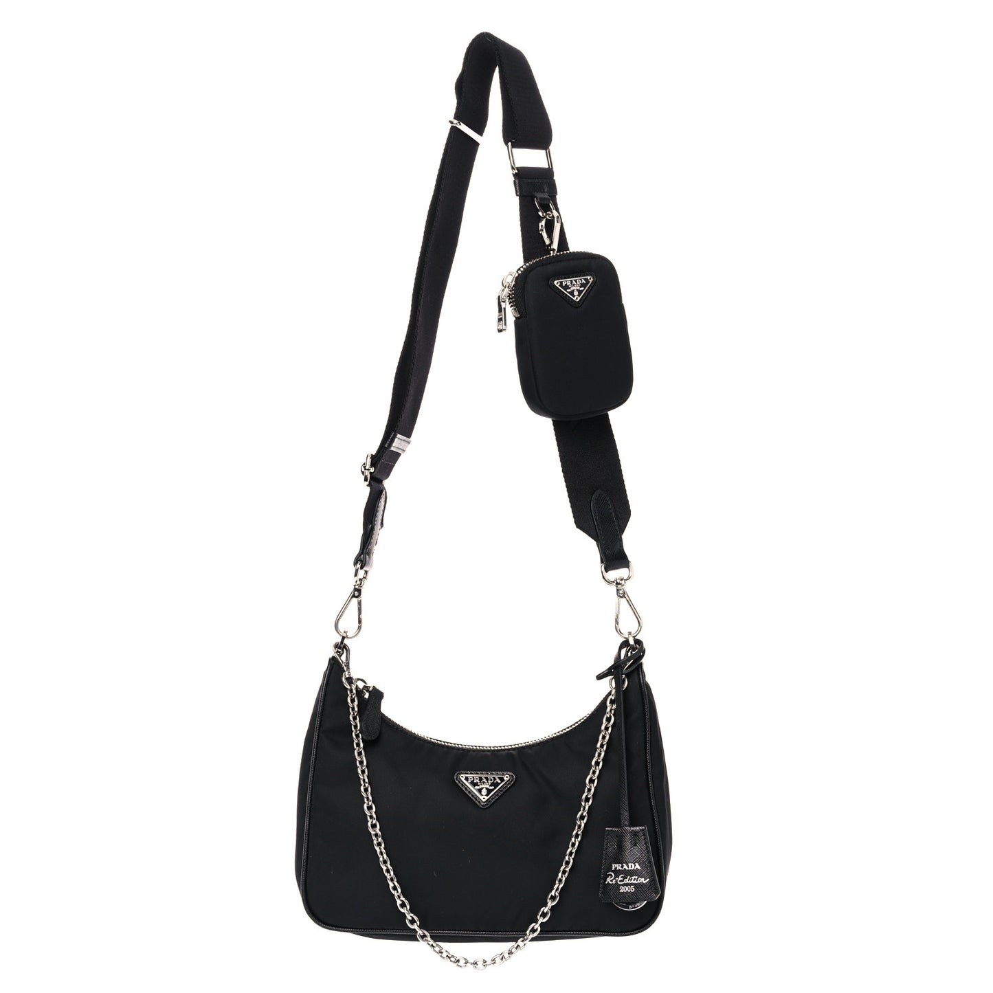 Nylon Re-Edition 2005 Shoulder Bag Black