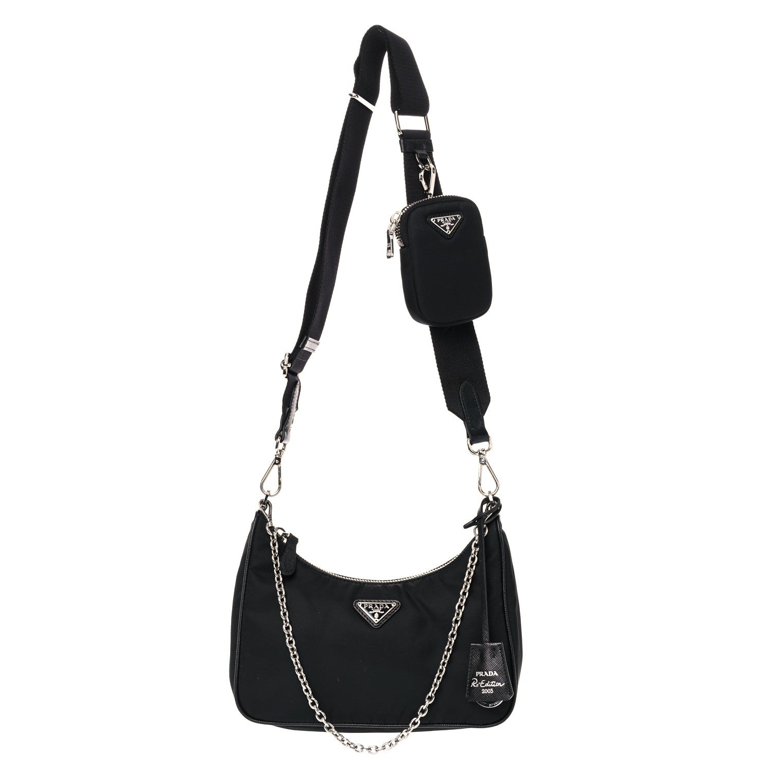 Prada Nylon Re-Edition 2005 Shoulder Bag Black 1 of 13