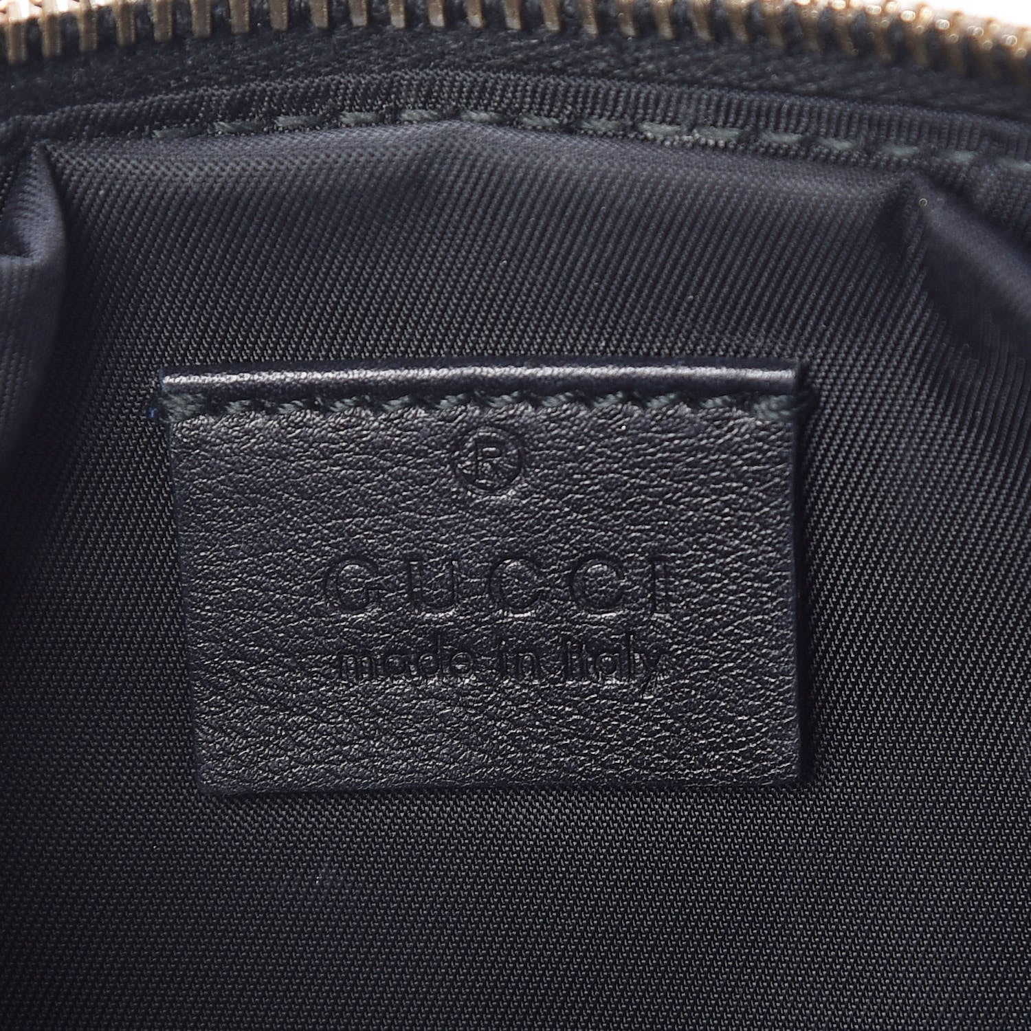 Gucci Guccissima Signature New Britt Wristlet Black 6 of 10