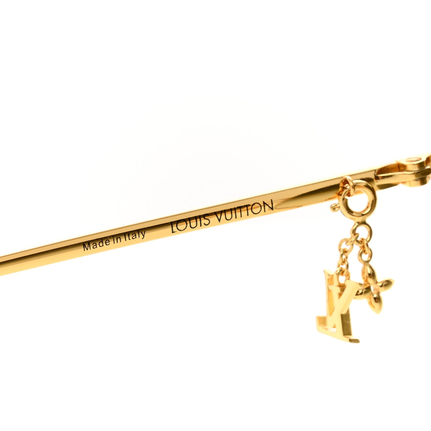 Metal LV Charm Cat Eye Sunglasses Z1720U Gold