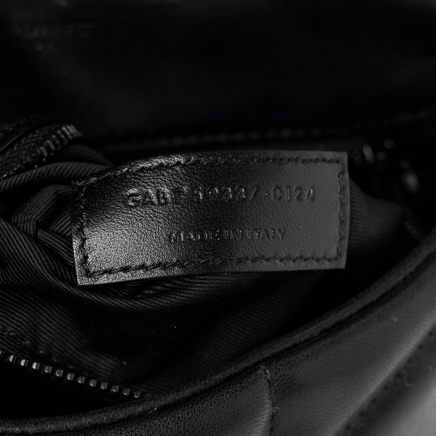 Saint Laurent Lambskin Quilted Toy Loulou Puffer Monogram Monochrome Chain Satchel Black 8 of 12