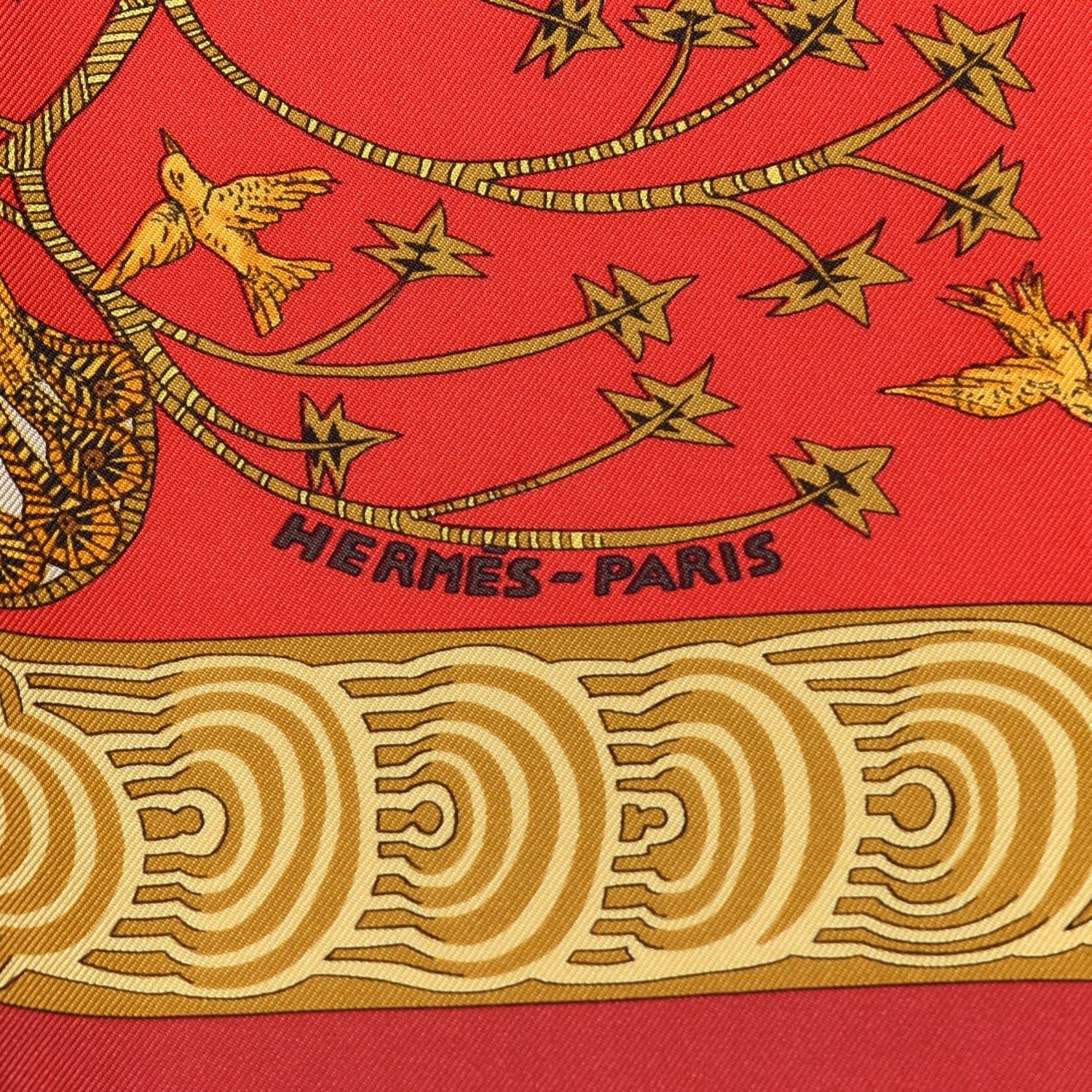 Hermes Silk Les Legendes de L'Arbre Scarf 90 2 of 4