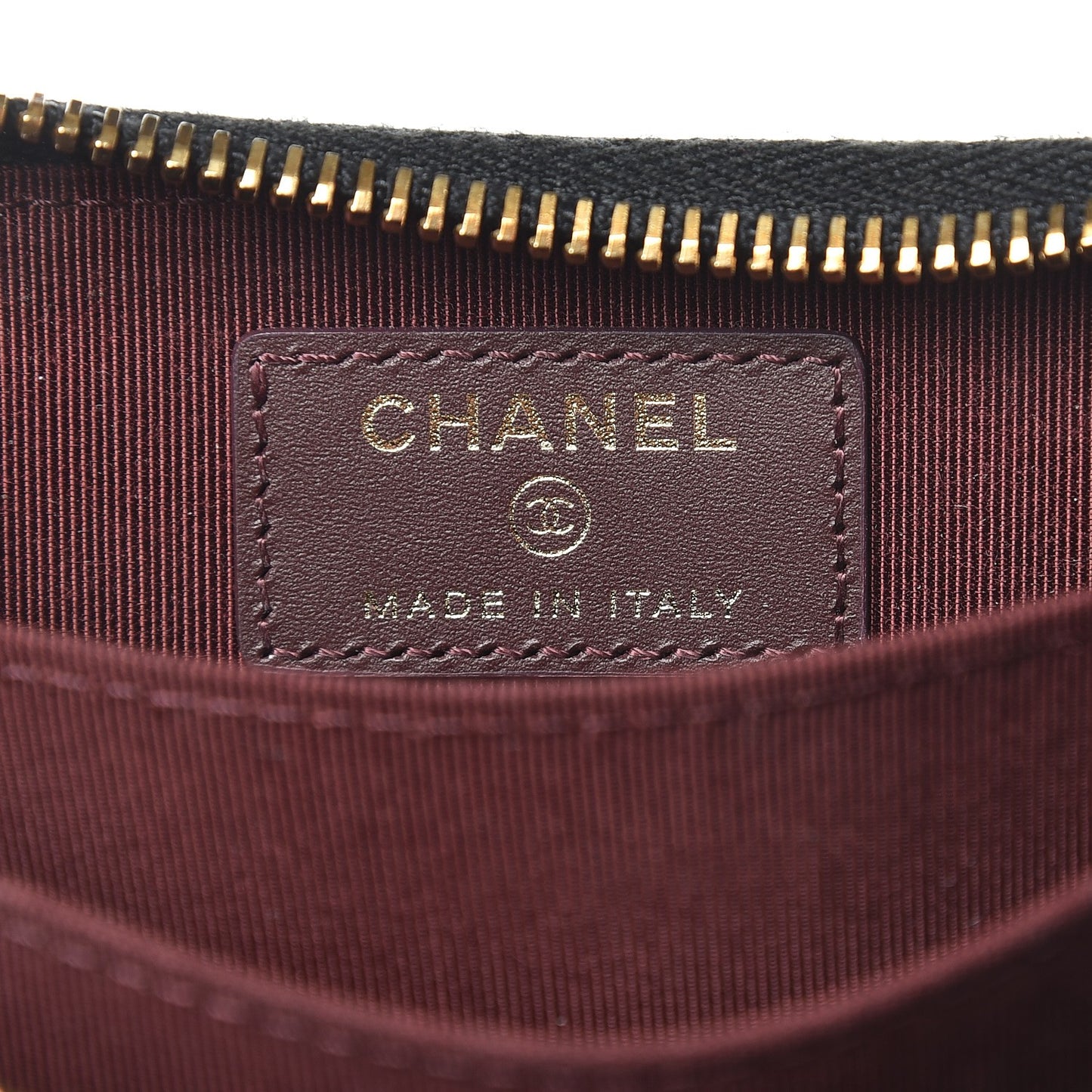 Caviar Quilted Zip Coin Purse Black