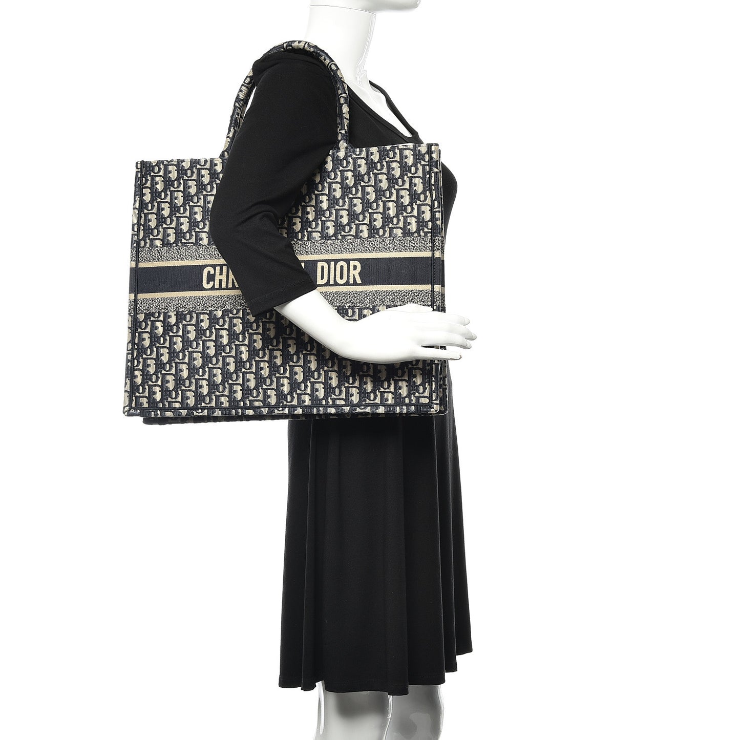 Oblique Book Tote Blue Multicolor