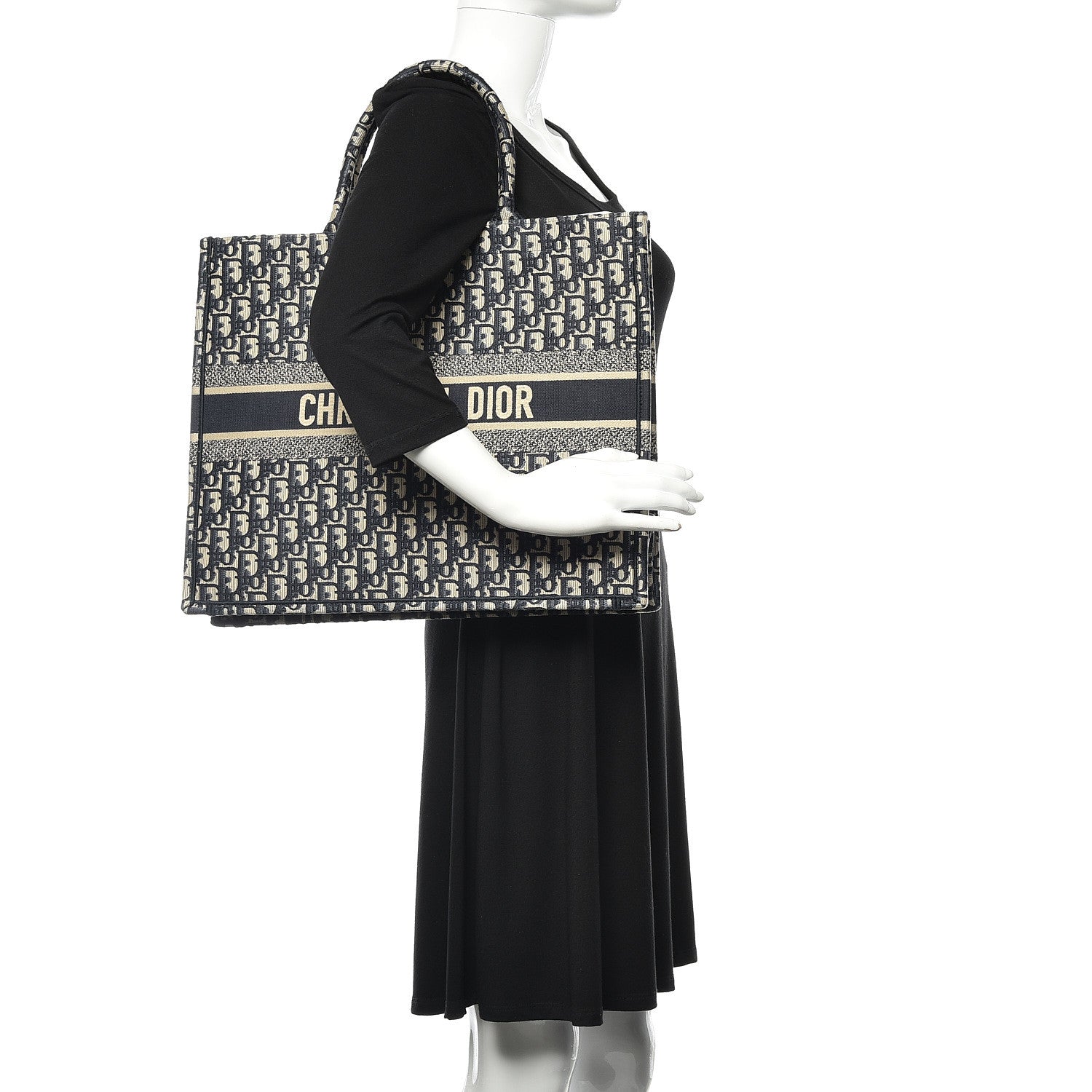 Christian Dior Oblique Book Tote Blue Multicolor 2 of 10