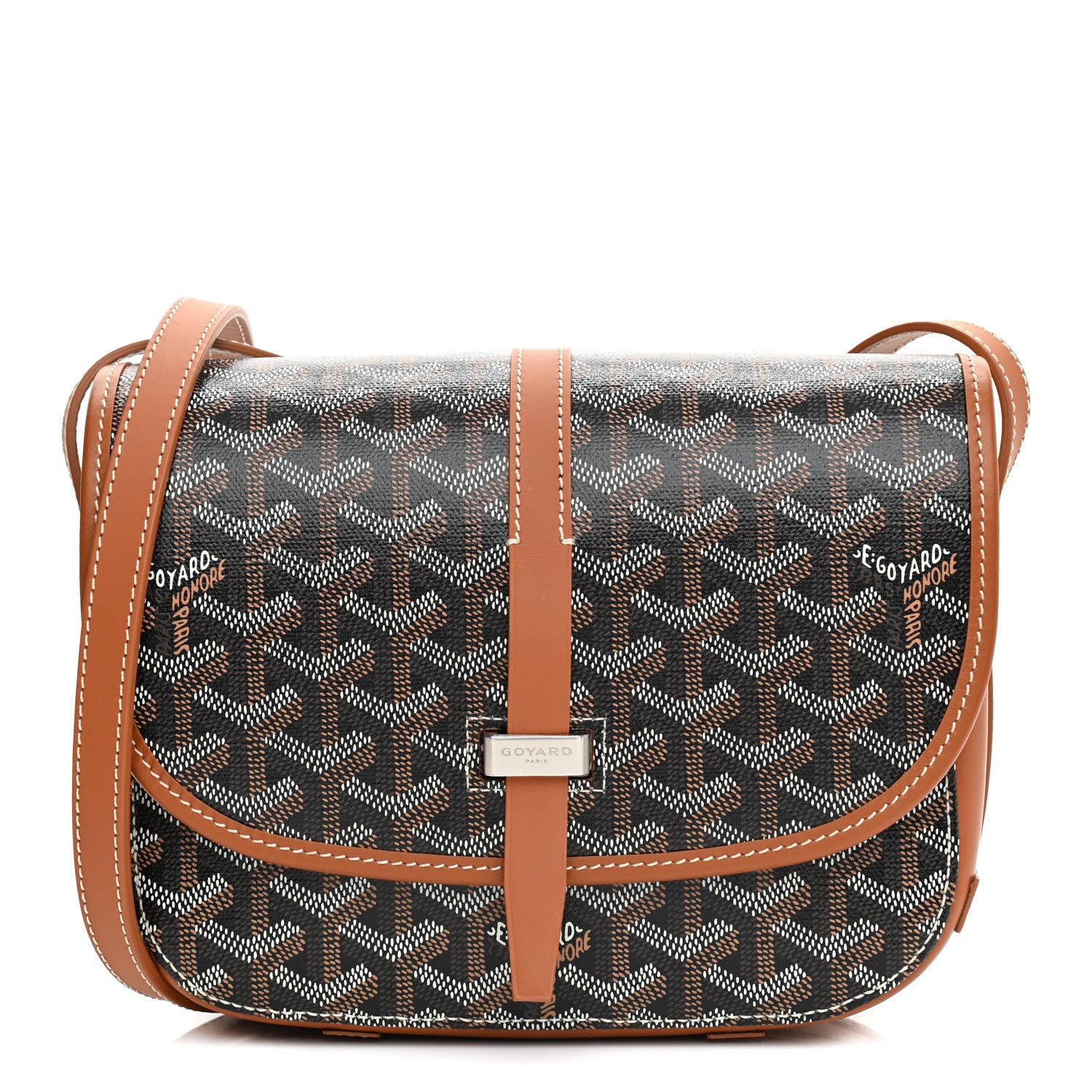 Goyard Goyardine Belvedere II PM Messenger Bag Black Gold 1 of 9