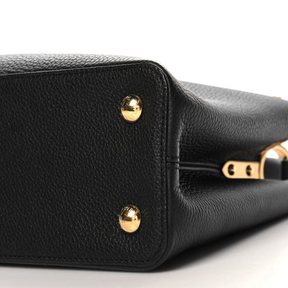 Louis Vuitton Taurillon Embellished Flower Crown Capucines PM Black 9 of 9