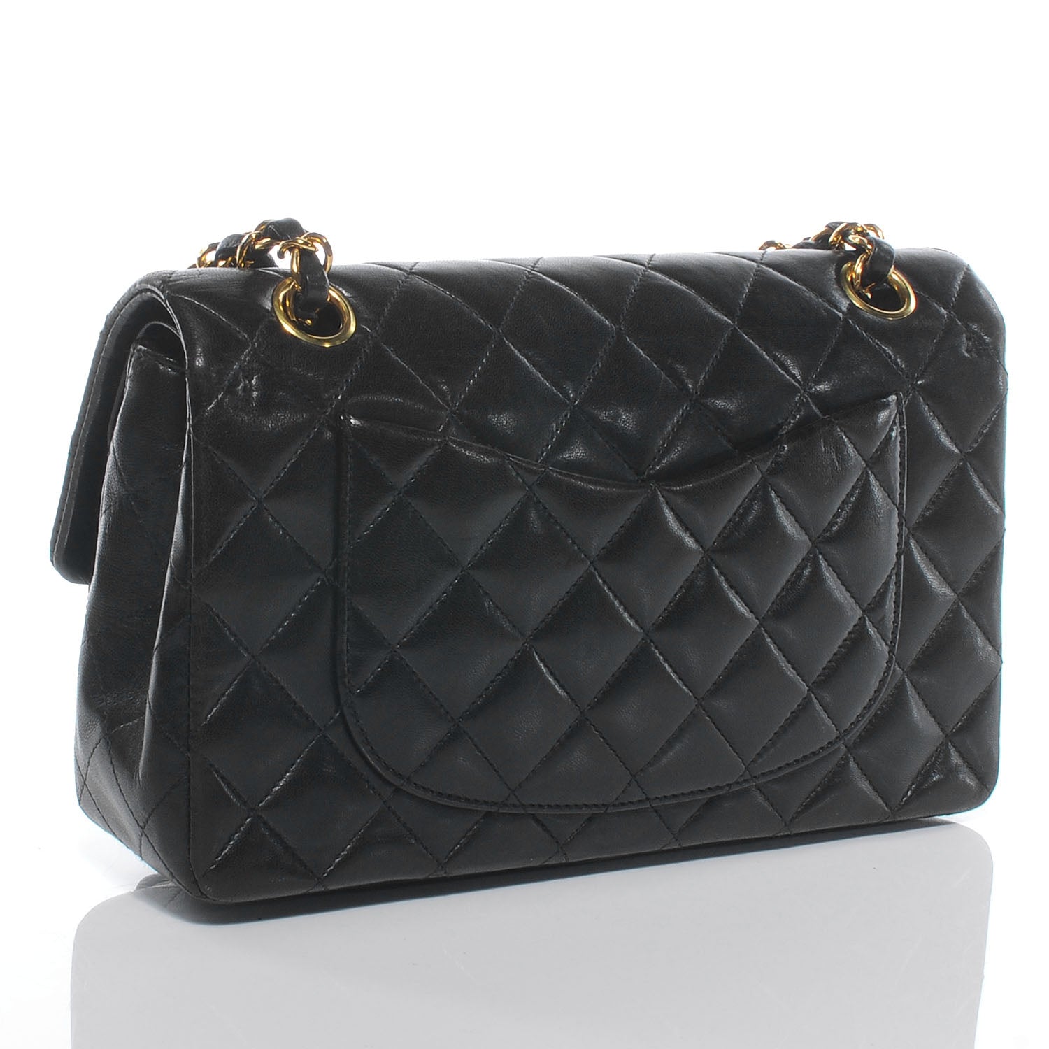 Chanel Lambskin Quilted Small Double Flap Black 3 of 8