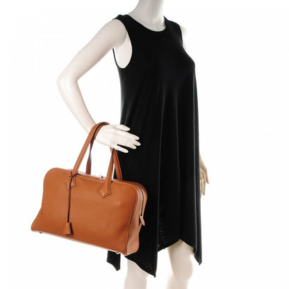 Hermes Taurillon Clemence Victoria II 35 Gold 2 of 7