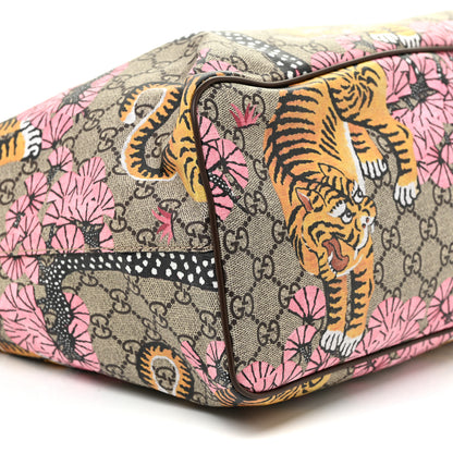 Gucci Soft GG Supreme Monogram Bengal Medium Crossbody Tote Beige Pink 9 of 10