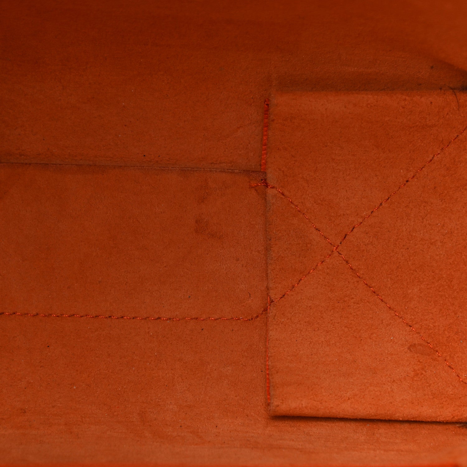 Celine Grained Calfskin Small Vertical Cabas Orange 12 of 13