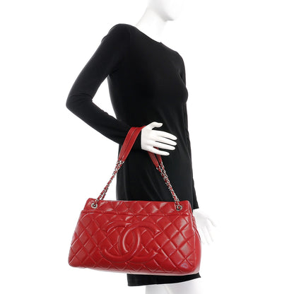 Chanel Caviar Quilted Timeless CC Soft Tote Red 2 of 7