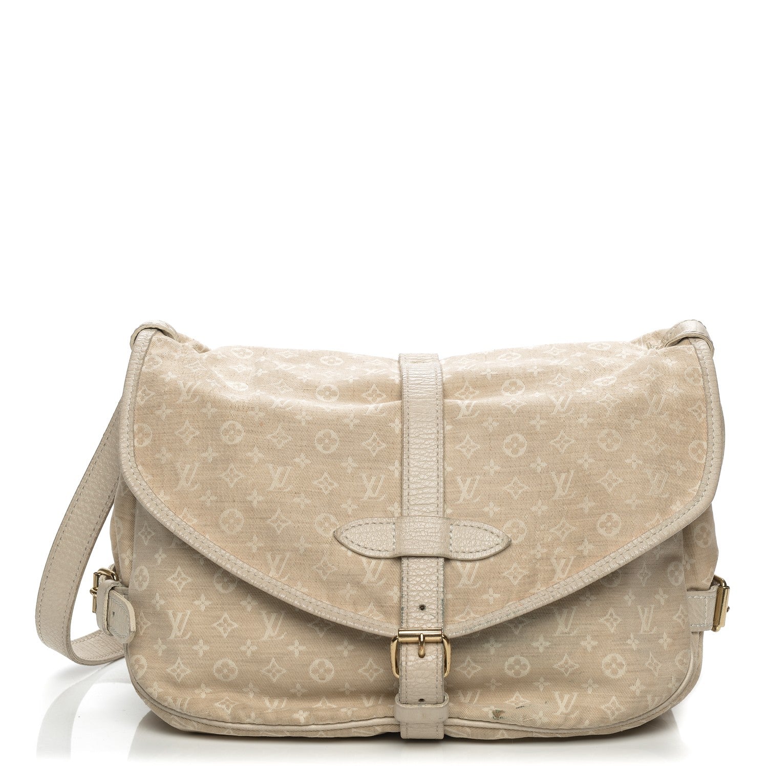Louis Vuitton Monogram Mini Lin Saumur Dune 1 of 13