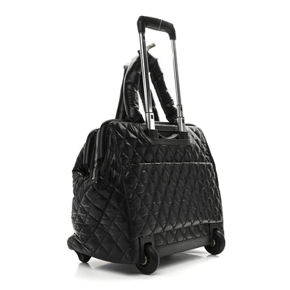 Chanel Nylon Quilted Coco Cocoon Trolley Black 2 of 9