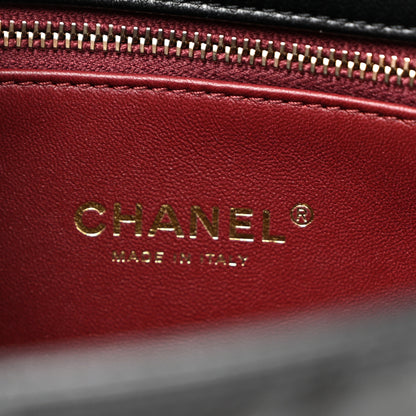 Chanel Lambskin Resin Pearl Quilted Flap Black 6 of 10