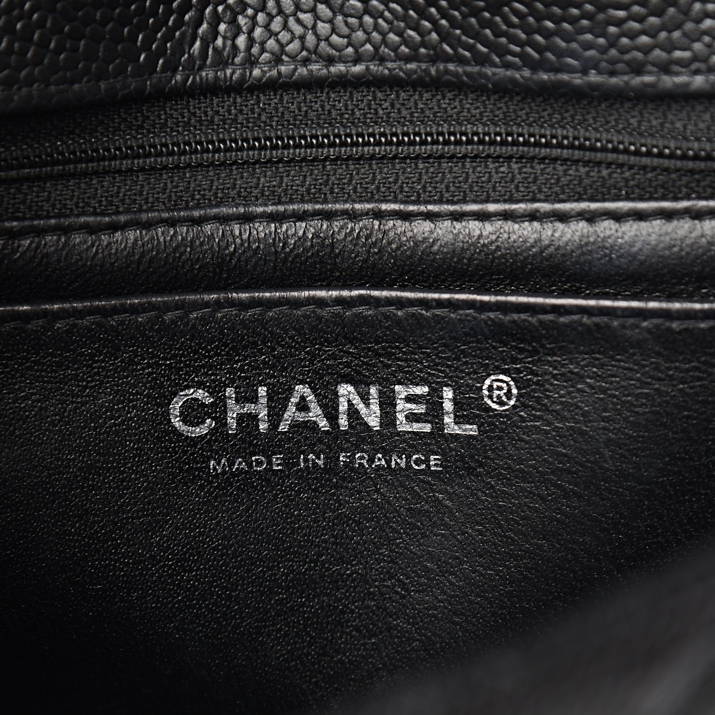 Caviar Quilted Mini Square Flap Black