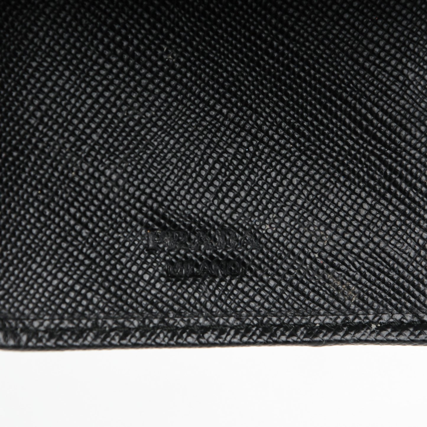 Saffiano Metal Compact Wallet Black