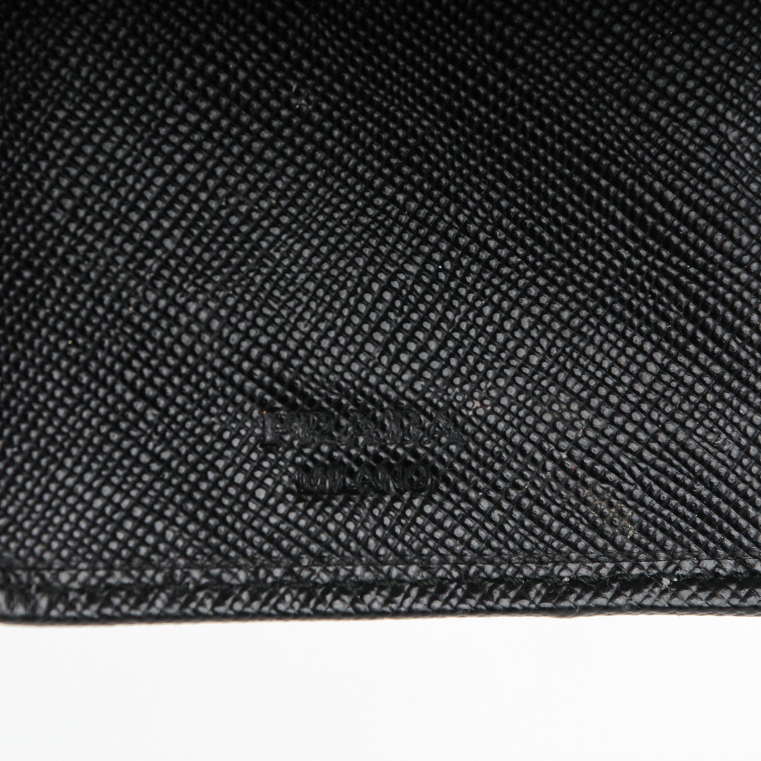 Prada Saffiano Metal Compact Wallet Black 6 of 7