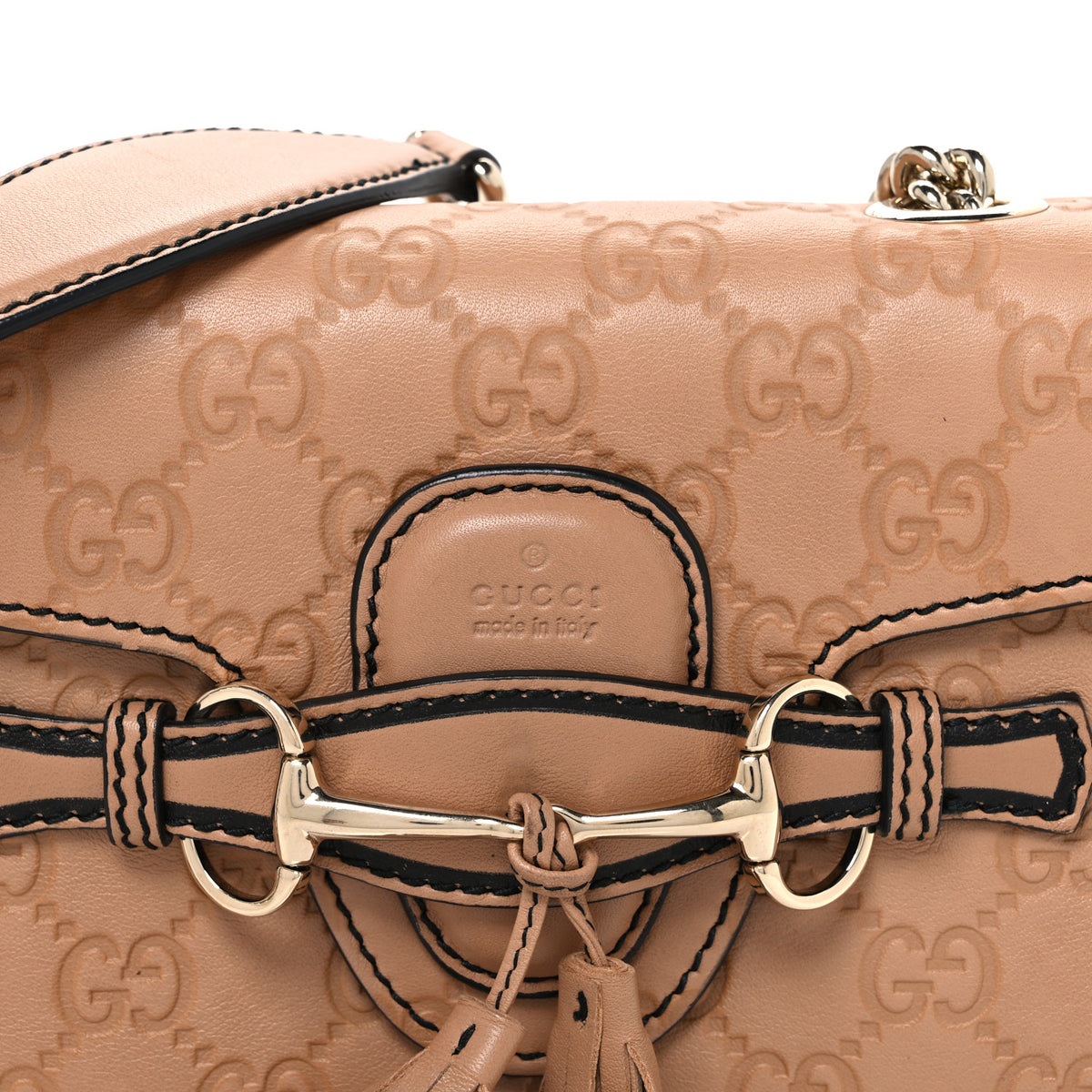 Guccissima Mini Emily Chain Shoulder Bag Camelia