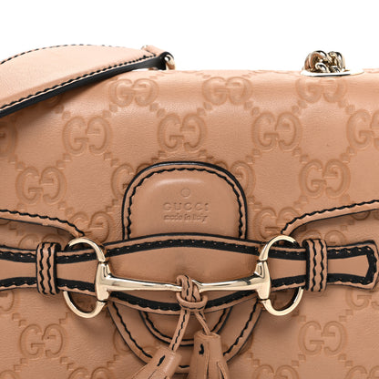 Gucci Guccissima Mini Emily Chain Shoulder Bag Camelia 8 of 10