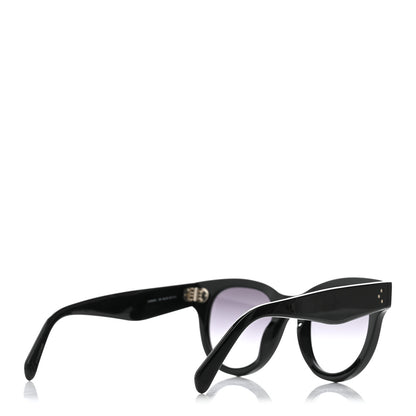 Celine Acetate Round Sunglasses CL4003IN Black 4 of 6