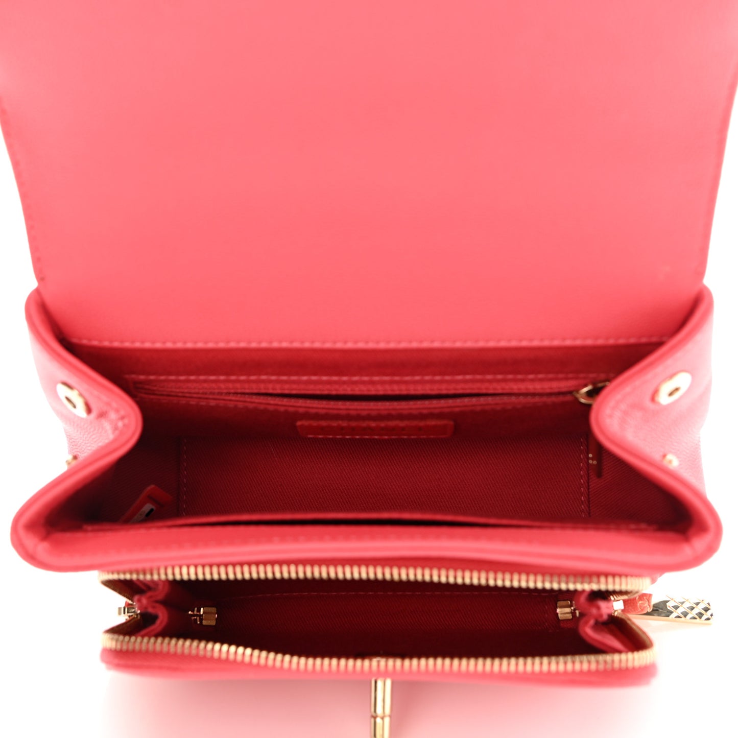 Caviar Quilted Small Business Affinity Flap Pink