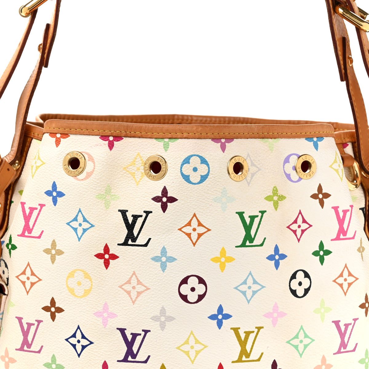Monogram Multicolor Petit Noe White