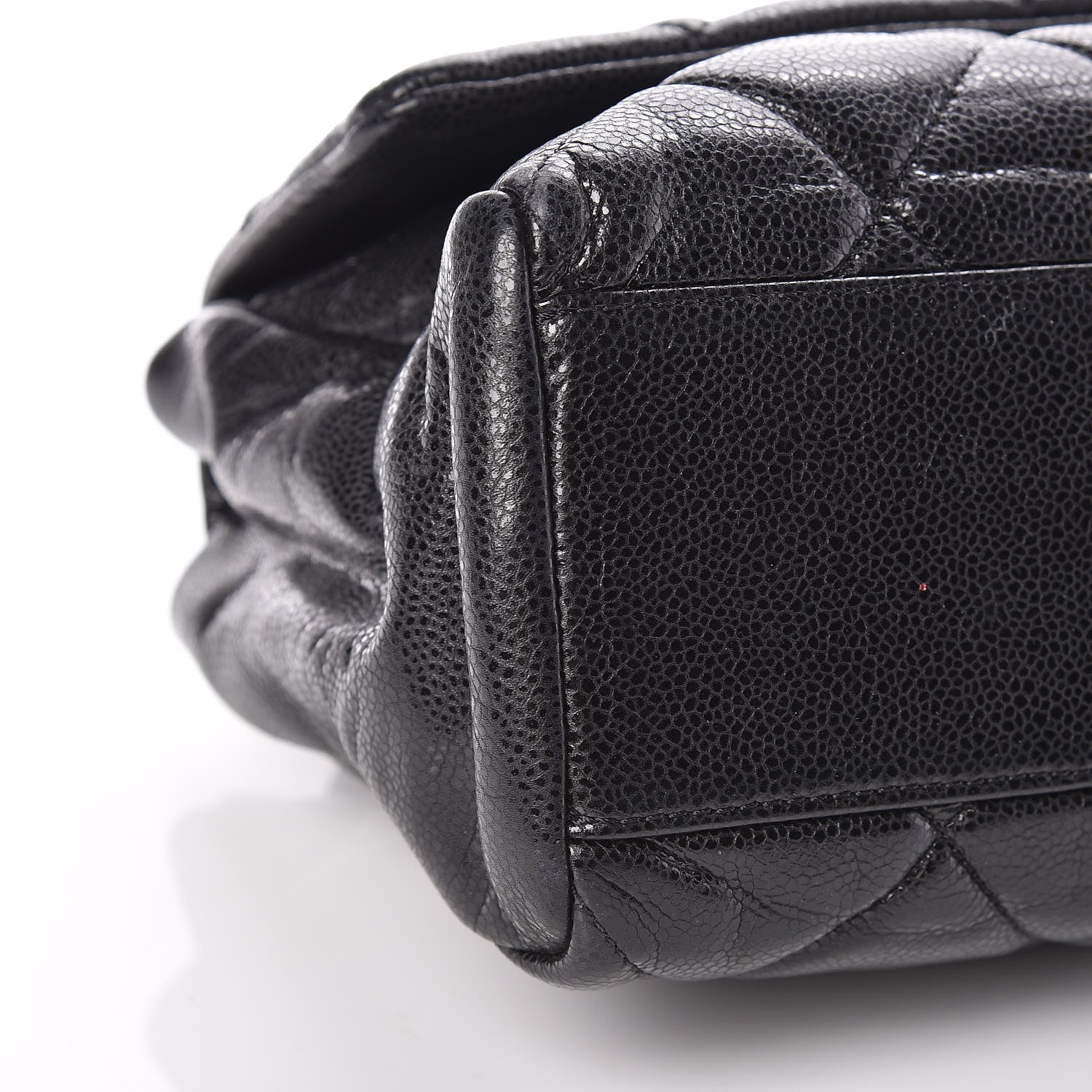 Chanel Glazed Caviar Medium Nature Flap Bag Black 11 of 16