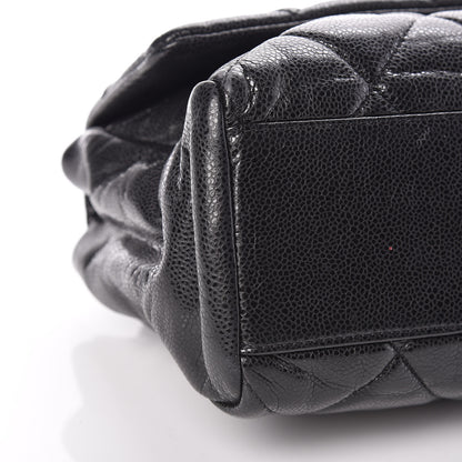 Chanel Glazed Caviar Medium Nature Flap Bag Black 11 of 16
