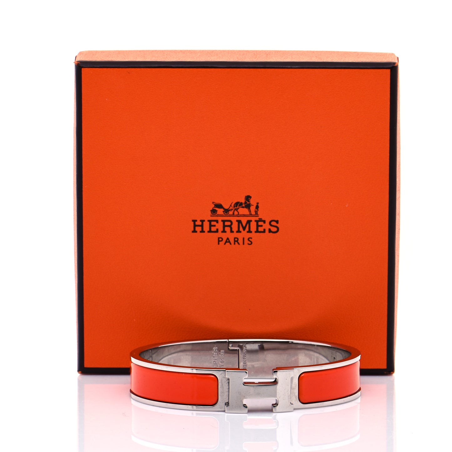 Enamel Narrow Clic Clac H Bracelet GM Capucine