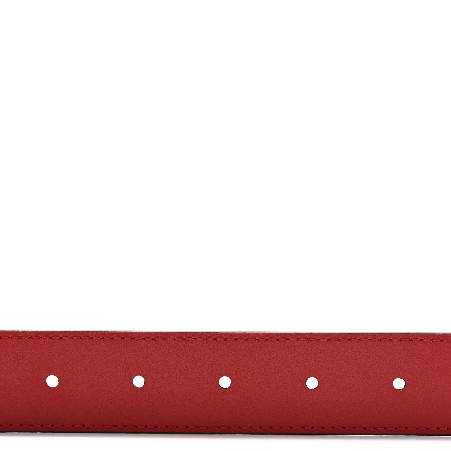 Gucci Plutone Calfskin Double G 30mm Belt 75 30 Red 4 of 5