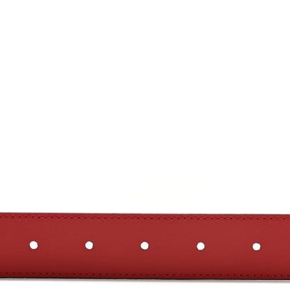 Gucci Plutone Calfskin Double G 30mm Belt 75 30 Red 4 of 5