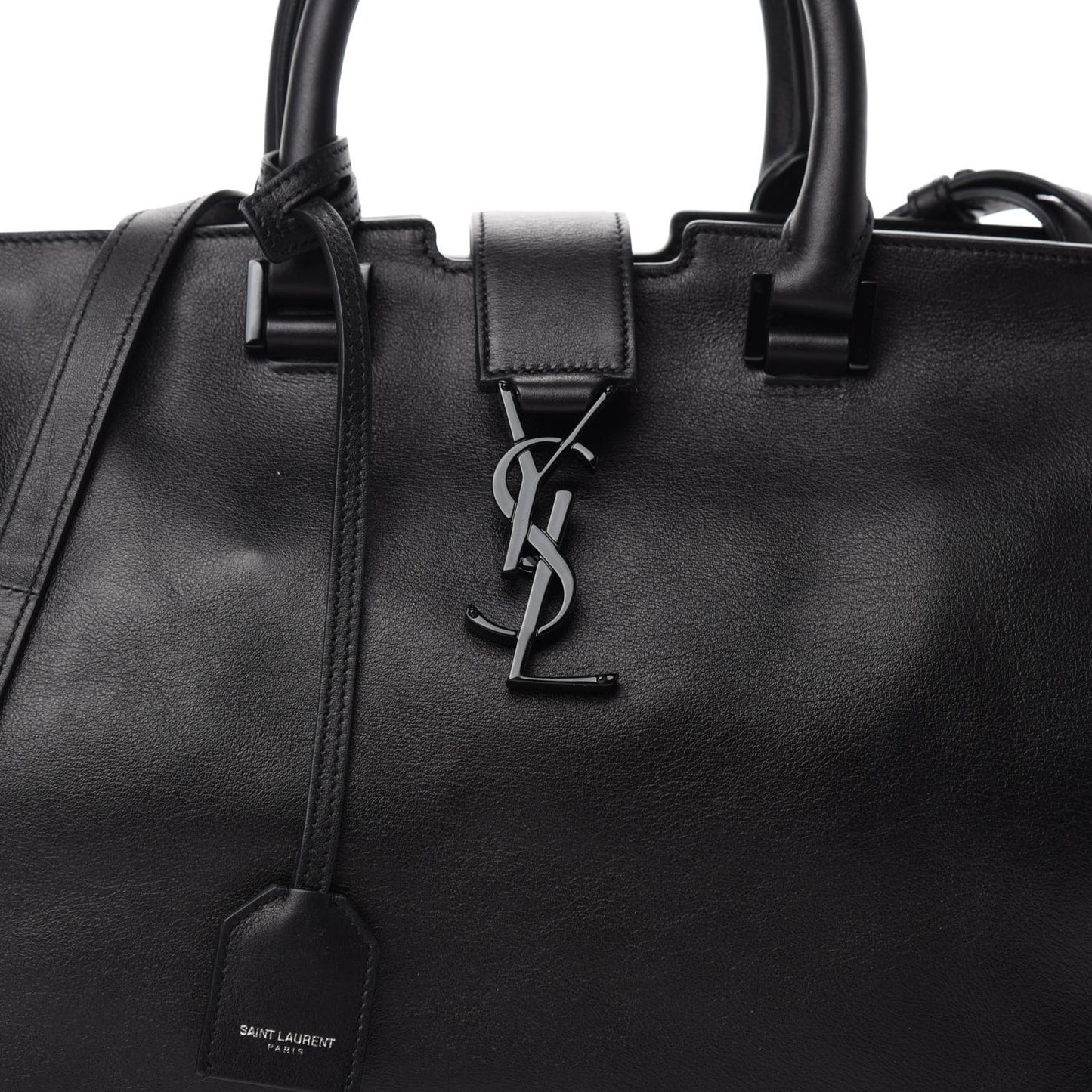 Calfskin Small Monogram Cabas Black