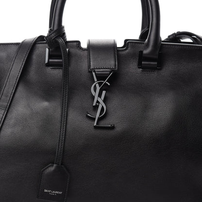 Saint Laurent Calfskin Small Monogram Cabas Black 10 of 10
