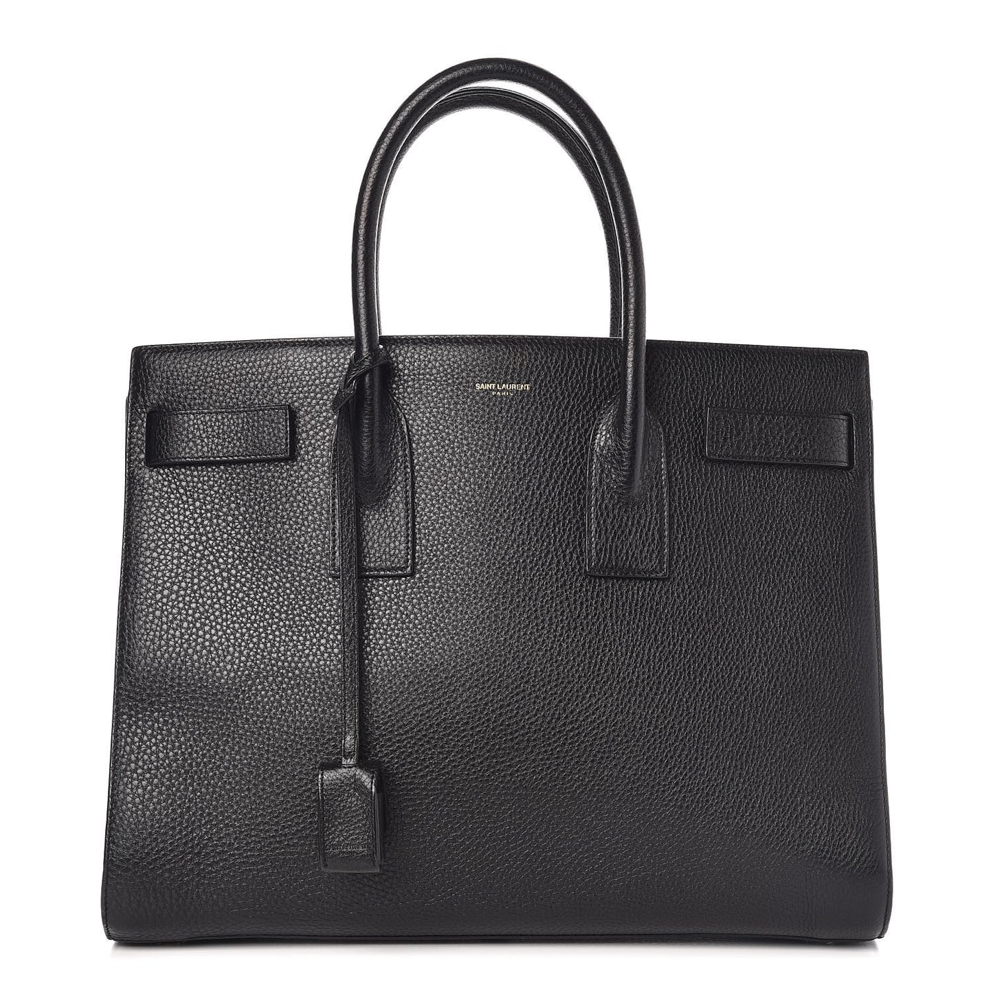 Grained Calfskin Large Sac De Jour Carryall Black