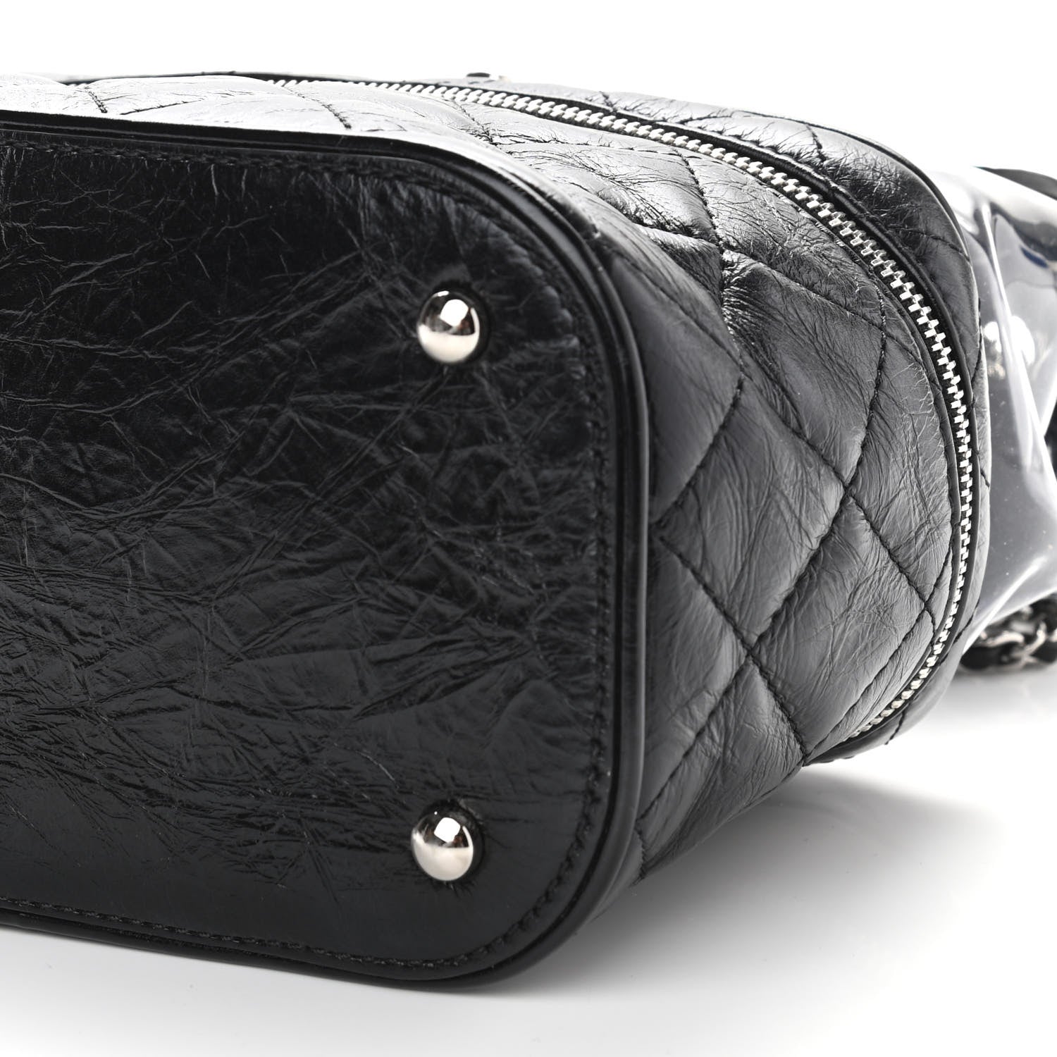 Chanel Crumpled Calfskin PVC Quilted Backpack Black 11 of 11