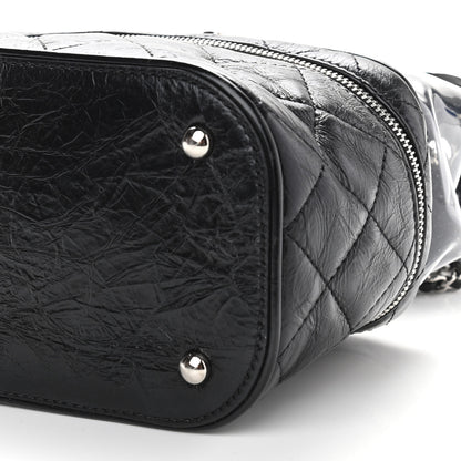 Chanel Crumpled Calfskin PVC Quilted Backpack Black 11 of 11
