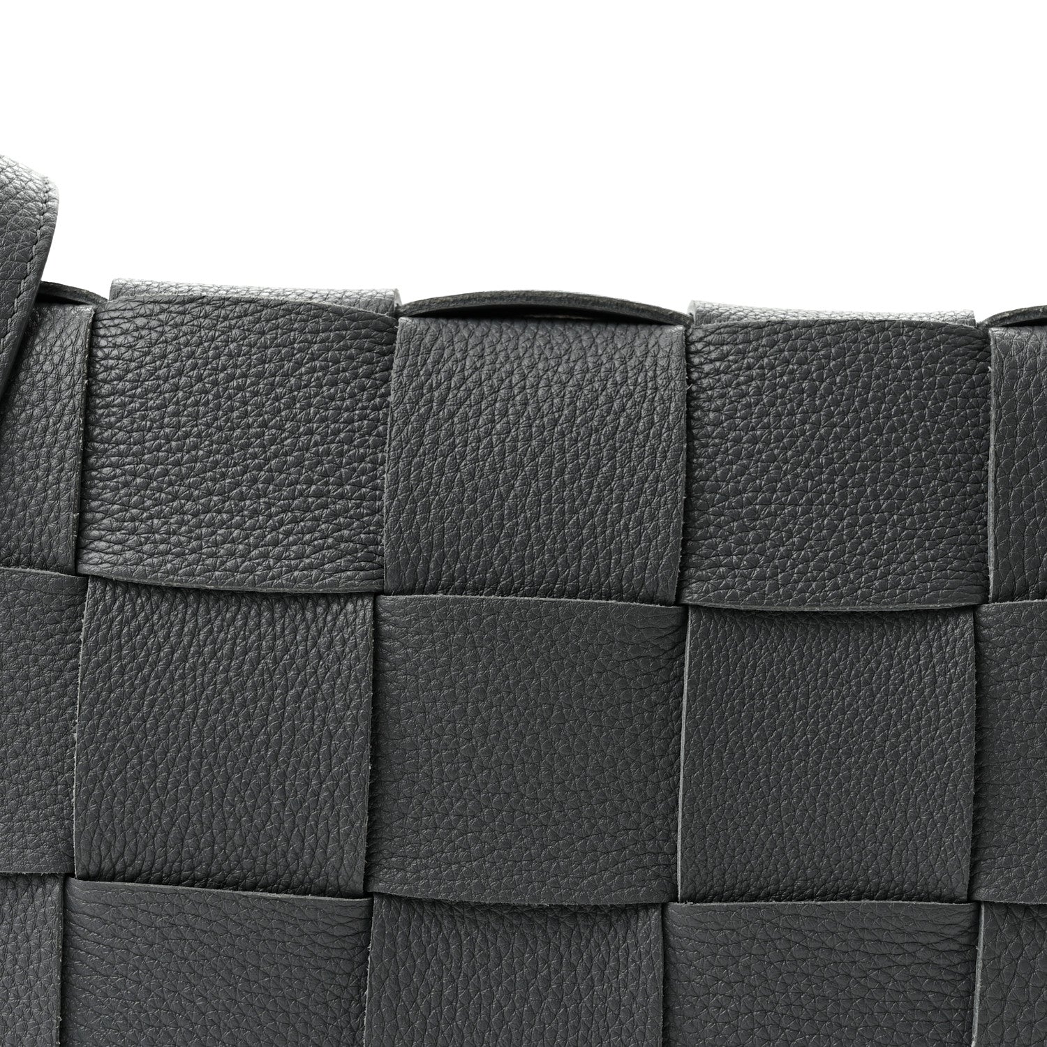 Bottega Veneta Grained Calfskin Maxi Intrecciato Cassette Crossbody Bag Thunder 7 of 9