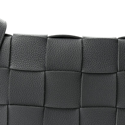 Bottega Veneta Grained Calfskin Maxi Intrecciato Cassette Crossbody Bag Thunder 7 of 9