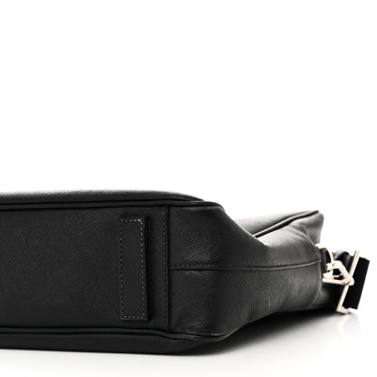 Prada Saffiano Travel Briefcase Black 9 of 9