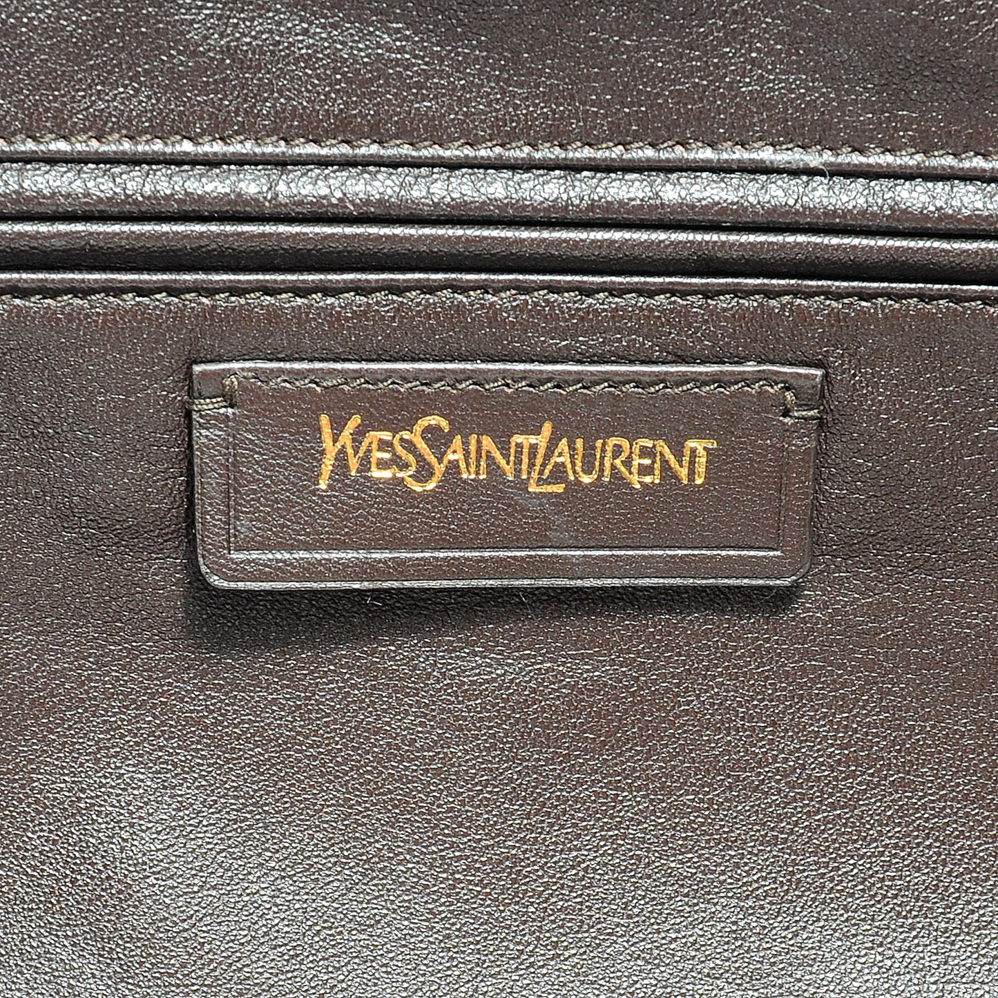 Leather Sac New Rive Gauche Tote Brown
