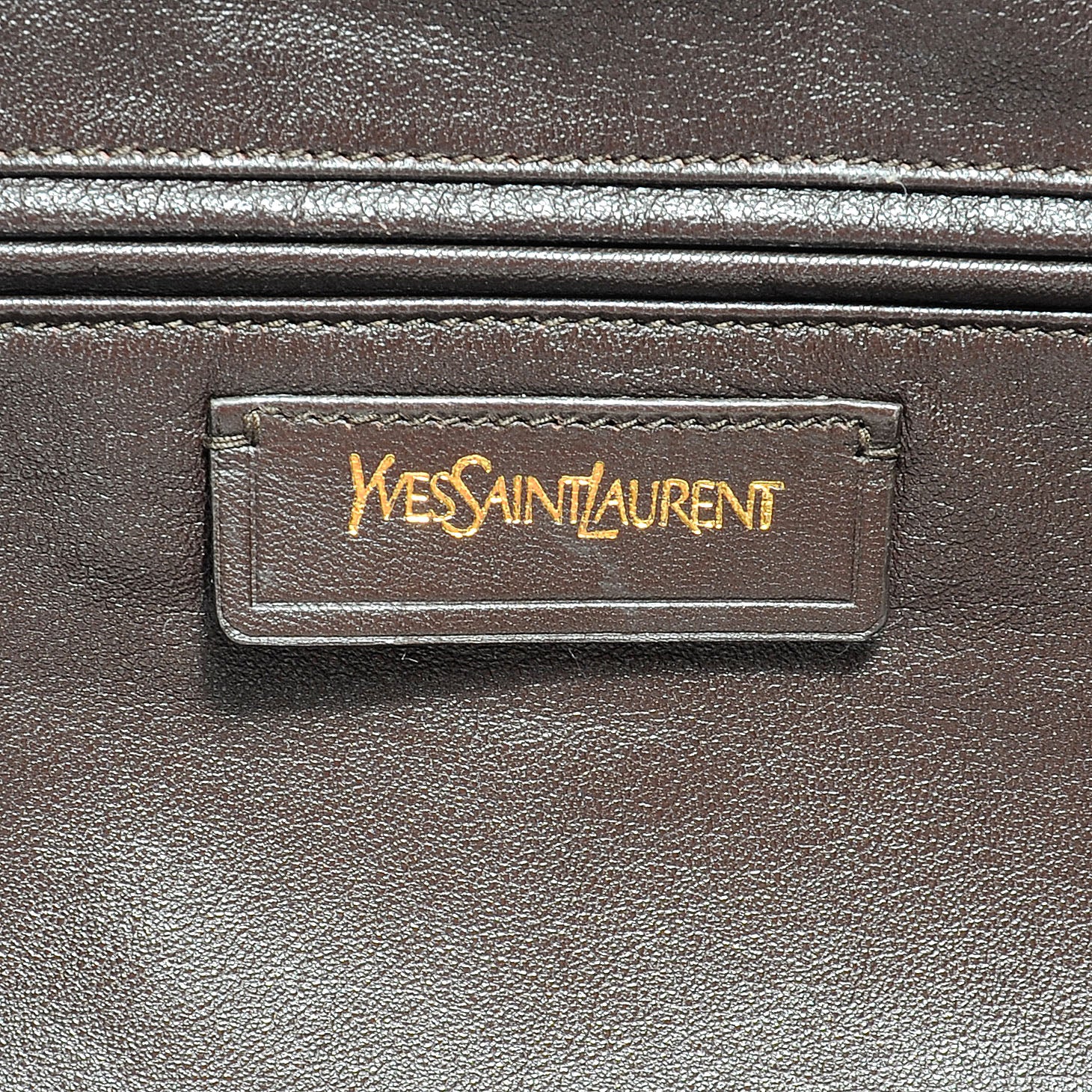 Saint Laurent Leather Sac New Rive Gauche Tote Brown 5 of 8
