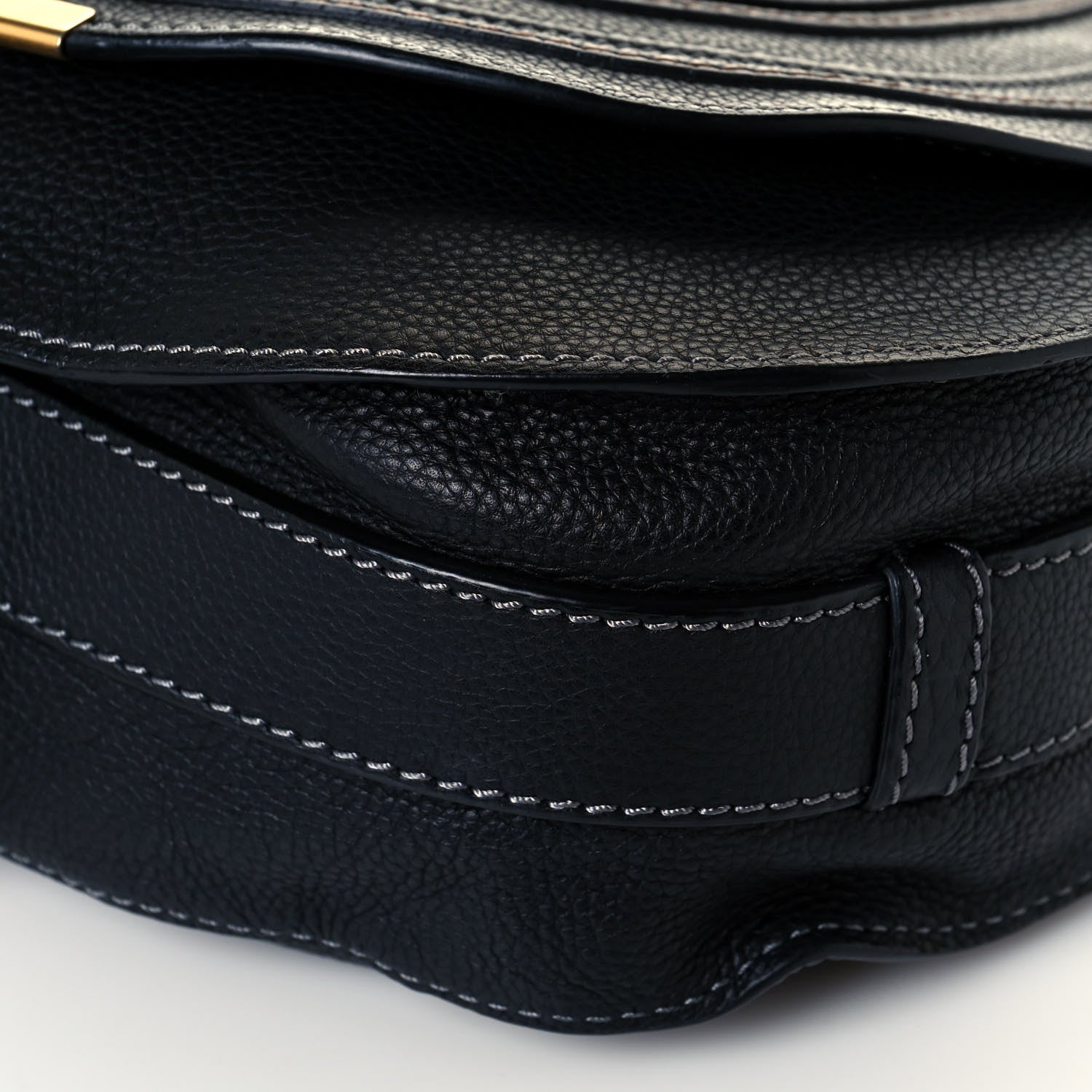 Chloe Calfskin Medium Marcie Round Crossbody Bag Black 10 of 12