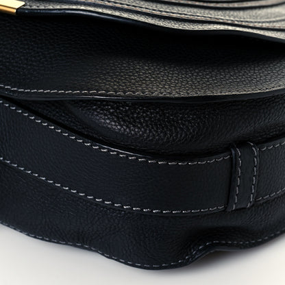 Chloe Calfskin Medium Marcie Round Crossbody Bag Black 10 of 12