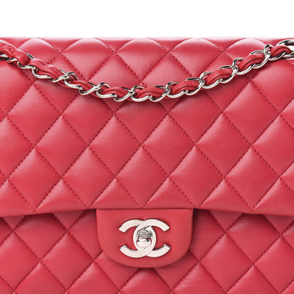 Chanel Lambskin Quilted Medium Double Flap Red 13 of 13